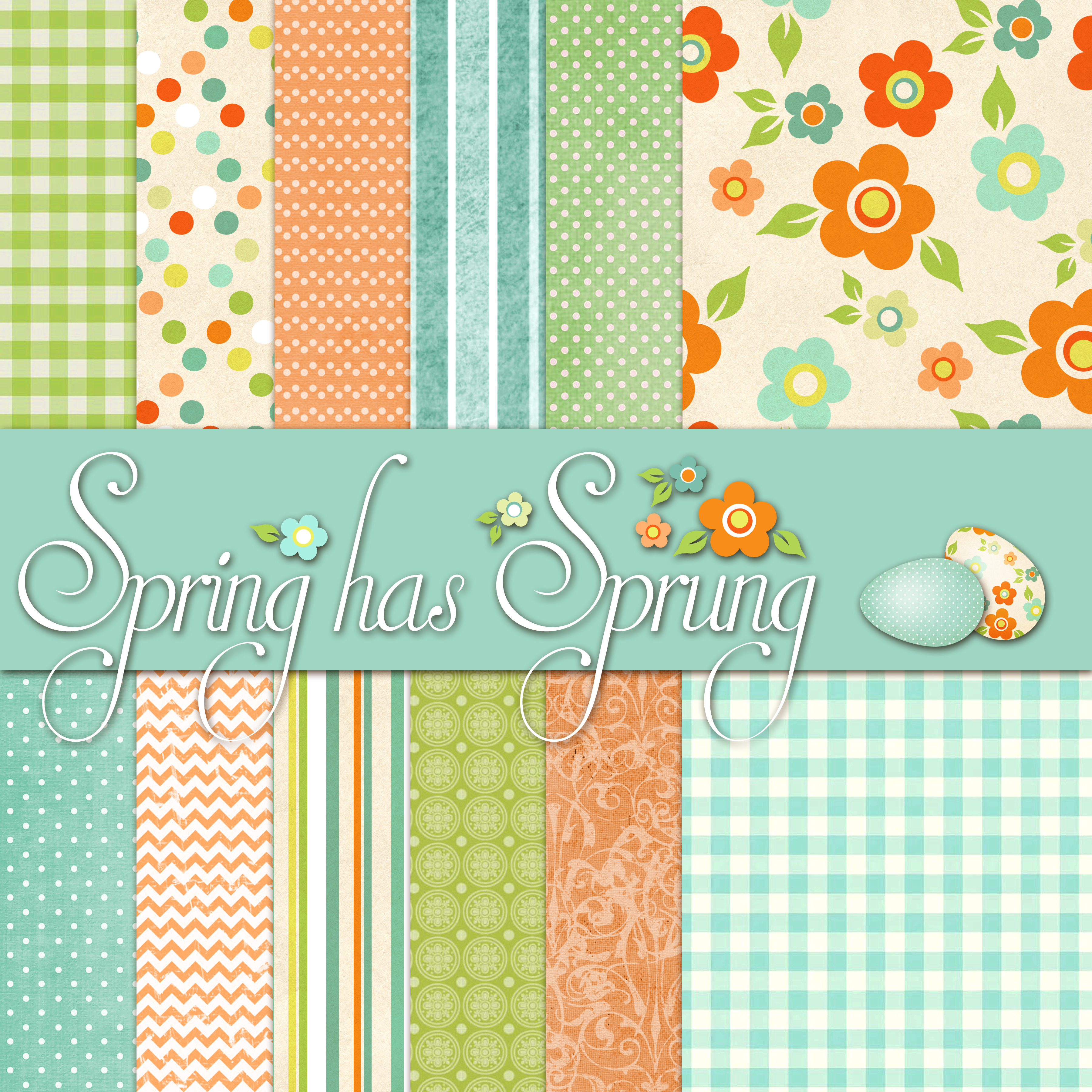 Spring has sprung Easter printable labels Free printable labels