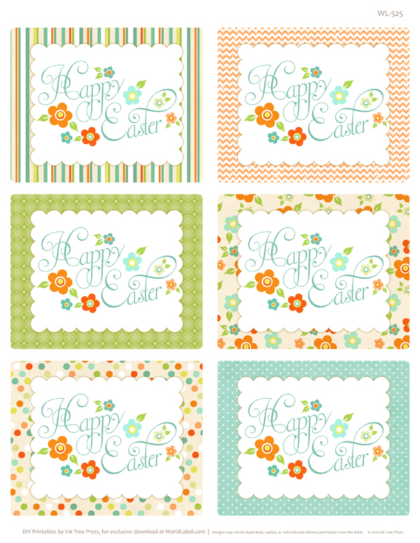 Spring has sprung Easter printable labels | Free printable labels ...