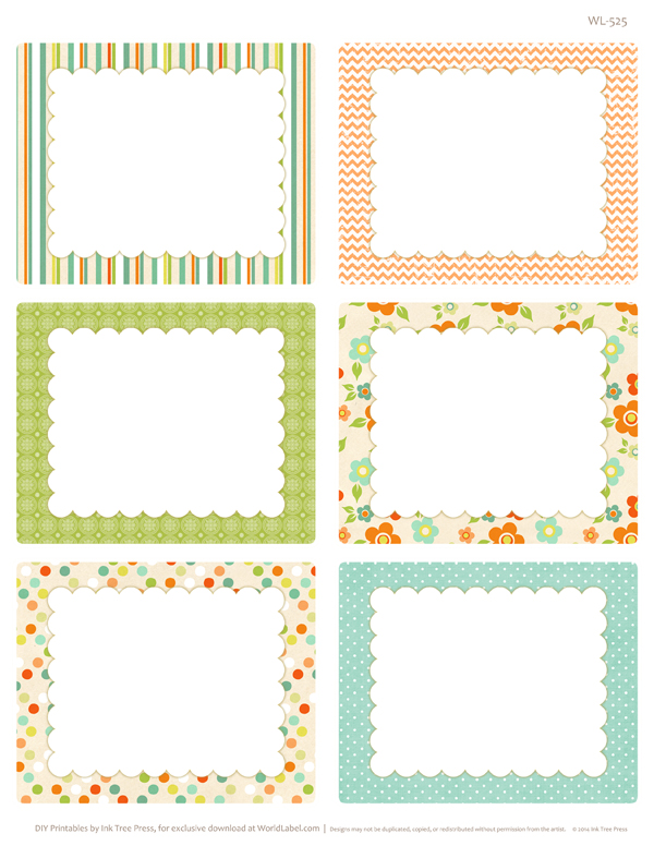 Free Label Border Templates