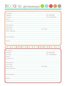 Blog-it: Bloggers Organizational Printables | Free printable labels ...