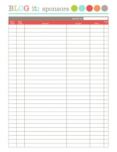 Blog-it: Bloggers Organizational Printables | Free printable labels ...