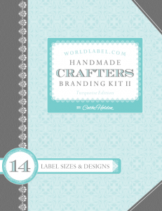 Handmade Crafter Label Branding Kit Set Two | Free printable labels ...