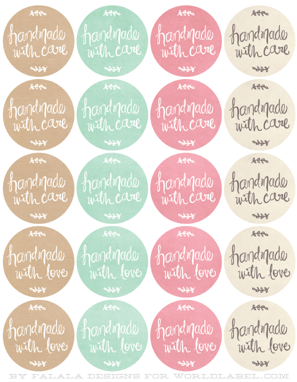 Handmade Packaging Labels | Free printable labels & templates, label