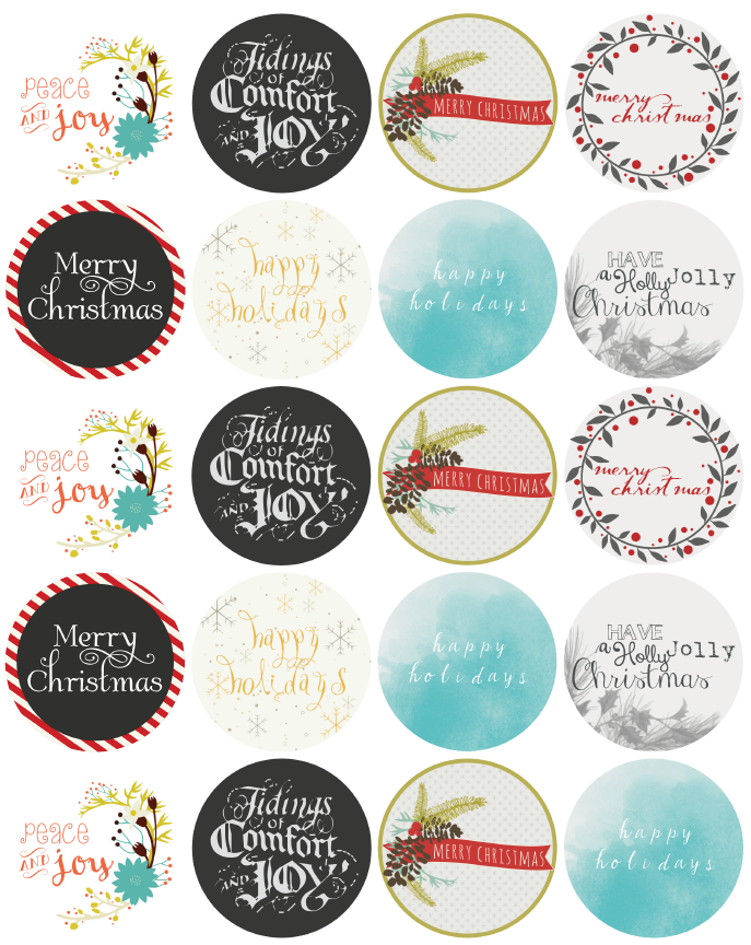 A Rustic Christmas Printable Label Set  Free printable labels & templates,  label design @WorldLabel blog!