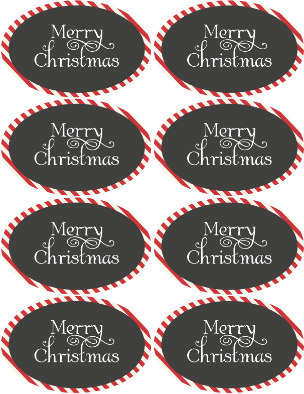 Christmas &amp; Holiday assorted circle and oval labels | Free printable labels &amp; templates, label