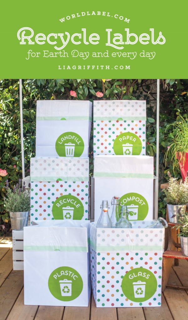 recycle labels for your home office recycling center free printable