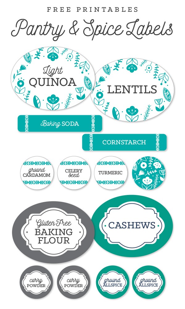 pantry kitchen spice jar labels for your spring redo free