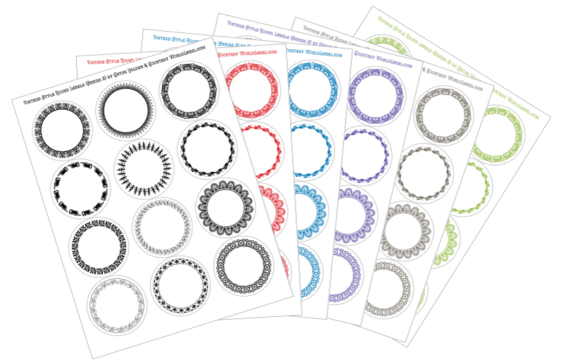 printable round tags template