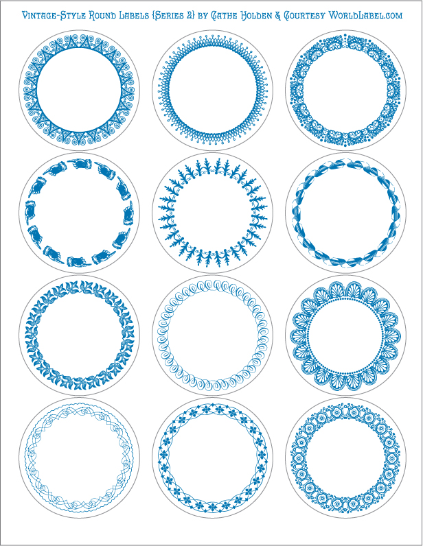 Round Printable Labels