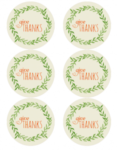 Thanksgiving Holiday Label Printables | Free printable labels ...