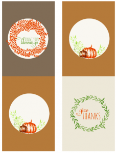 Thanksgiving Holiday Label Printables | Free printable labels ...