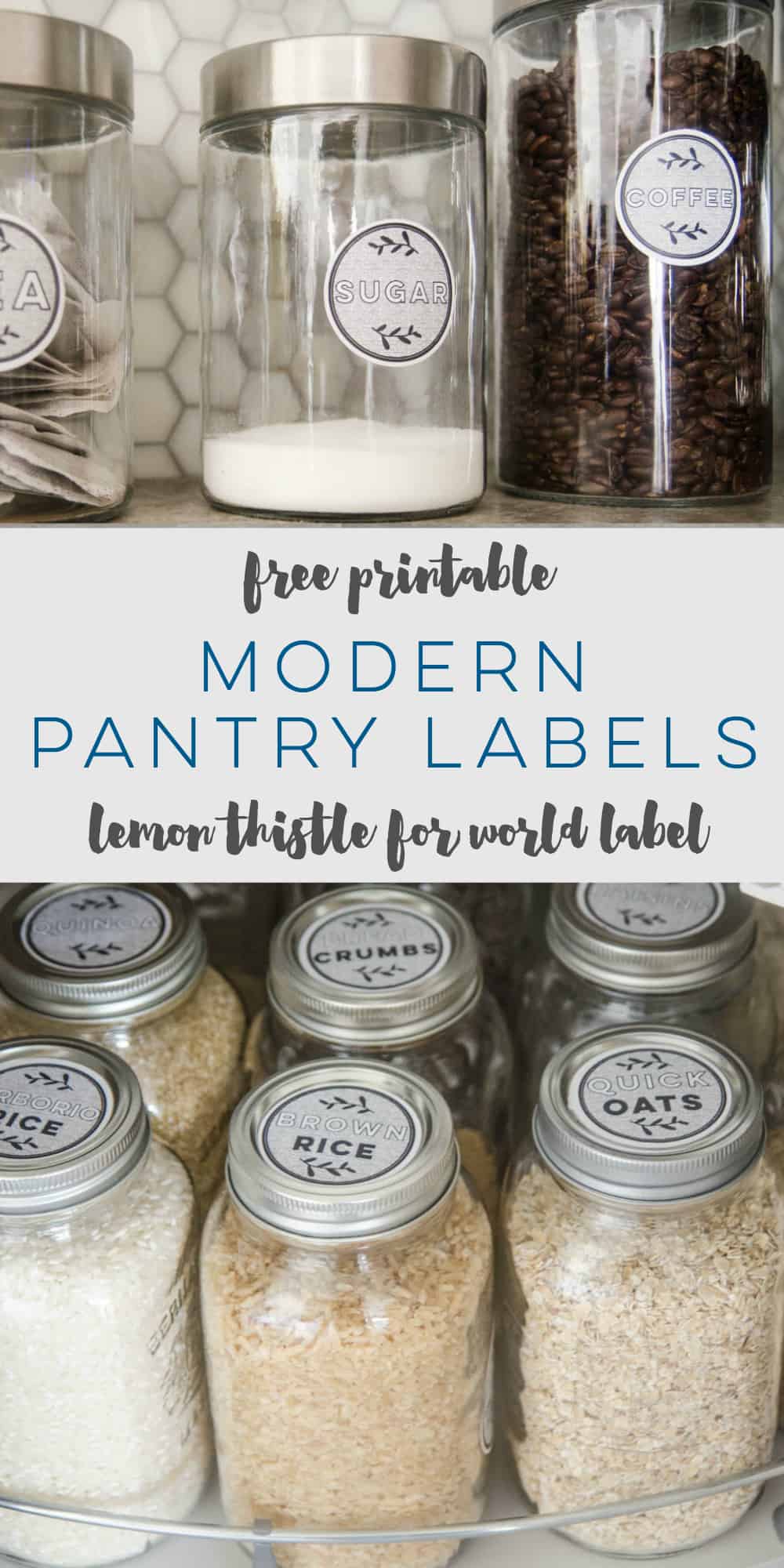 Free Modern Printable Pantry Labels By LemonThisle | Worldlabel Blog