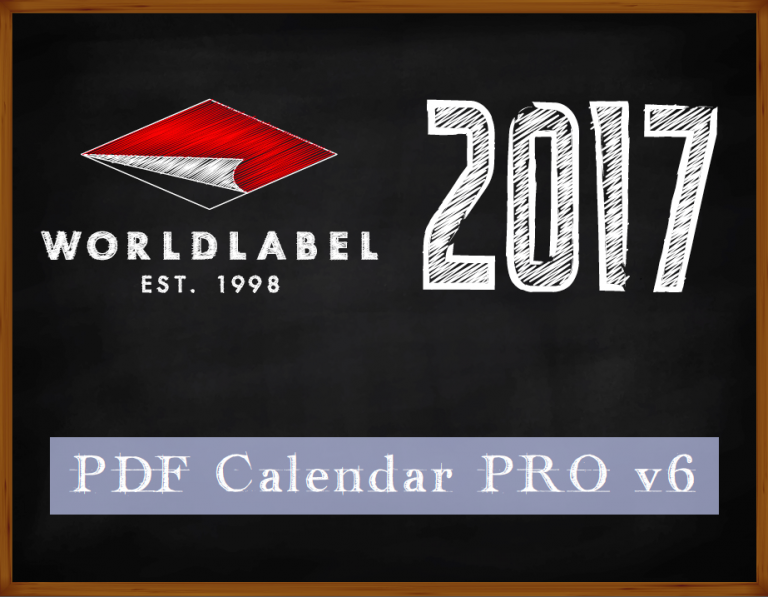 Free 2017 PDF Editable Fillable Calendar Pro from Worldlabel | Free ...