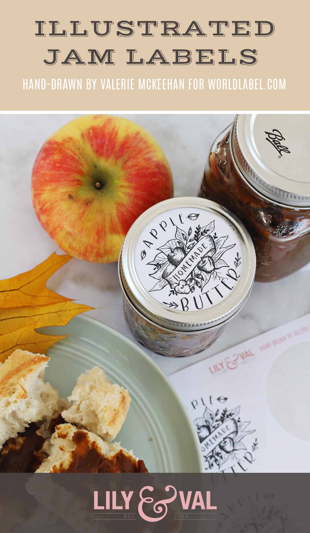 Handdrawn Jam Styled Labels by Valerie McKeehan of Lily ...