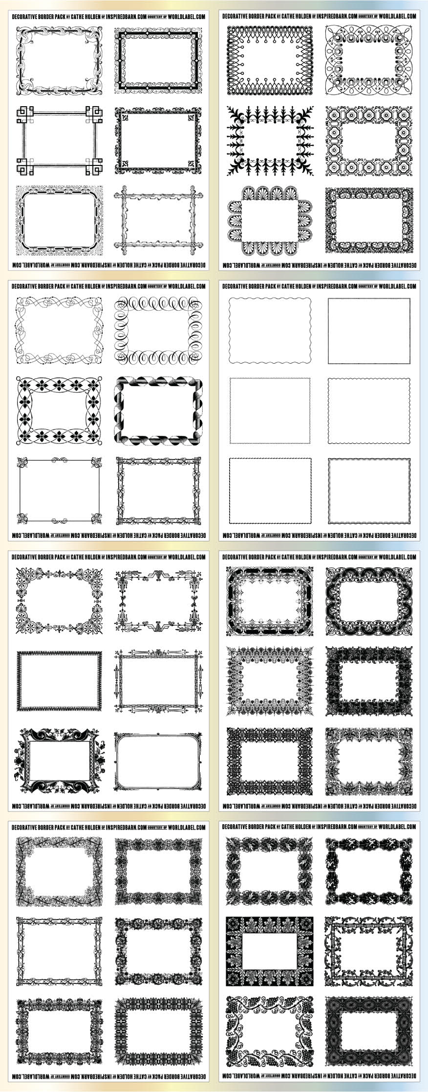 Free printable labels & templates, label design @WorldLabel blog With Free Template For Place Cards 6 Per Sheet